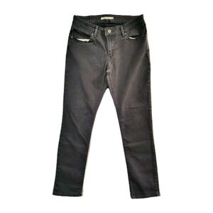 Levi's Womens Size 29 8M Mid rise Skinny‎ Slim Stretch Jeans Denim Purple